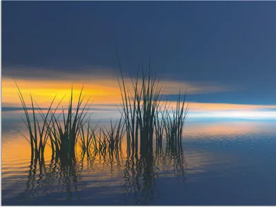 Produktbild von ARTland Wandbild Alu für Innen & Outdoor Sonnenuntergang III Größe: 40x30 cm