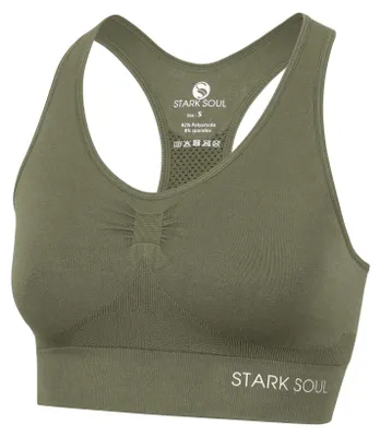 Image de Stark Soul® Bra Light Support - Soutien-gorge de sport double épaisseur - Kaki - S