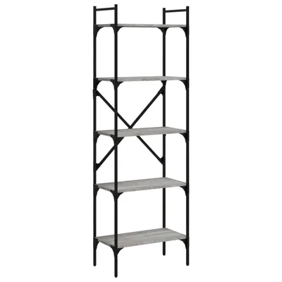Zdjęcie produktu dla VidaXL 833346, Szary, Dąb, Metal, Drewno, 560 mm, 315 mm, 1740 mm