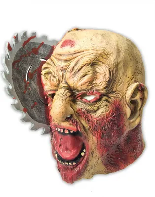 Produktbild von Latexmaske Zombie Kreissäge