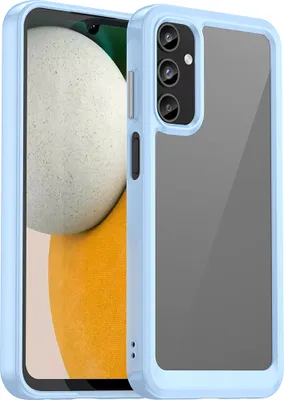 Produktbild von Schutzhülle für Samsung Galaxy A15 5G/4G Klar Rückseite Stoßfeste TPU Silikon Bumper Hülle Blau