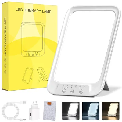 Produktbild von NIKYJM Tageslichtlampe 20000 Lux, Lichttherapielampe mit 3 Farbtemperaturen