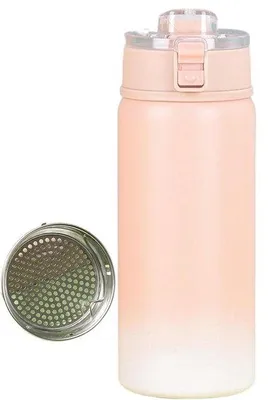Productafbeelding van Thermosbeker RVS - Reisbeker - Dranken warm houden - Dubbelwandige isolatie - 550 ml - Roze