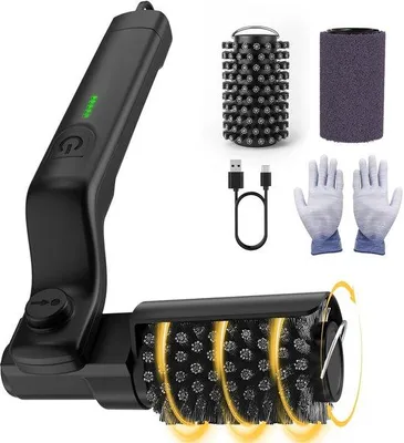 Immagine prodotto di Spazzola elettrica per la pulizia della griglia – Spazzola per barbecue – Spazzola per la pulizia della griglia – Materiale: nylon – Colore: nero – Adatta per l'uso in cucina