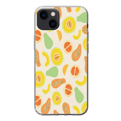 Produktbild von MuchoWow® Handyhülle Schutzhülle Hülle für iPhone 13 Obst - Muster - Melone Silikon Softcase Handy Hülle - Karteninhaber