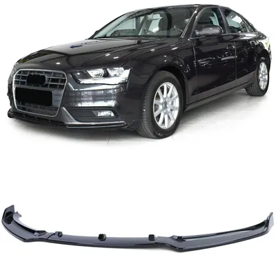 Obrázek produktu pro Přední spoilery Lipp pro Audi A4 B8 8K (modelové roky 2011-2015, facelift), barva: černá, lesklá