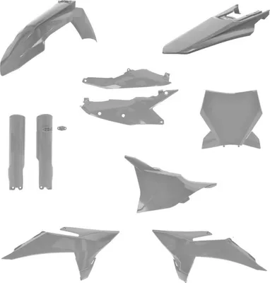 Immagine prodotto di Kit carene 10 pezzi ACERBIS grigio per KTM
