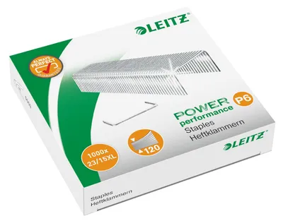 Image de LEITZ Heftklammern 23/15 XL, verzinkt aus Stahl, Heftleistung: 120 Blatt (5579-00-00)