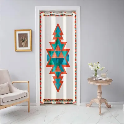 Obrázok produktu pre Záves na dvere, nepriehľadný, s okami, zatemňovací záves, 117x138 cm, biela farba