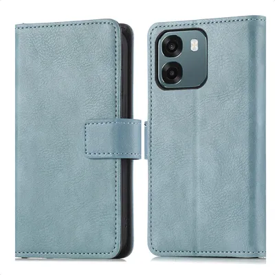 Zdjęcie produktu dla imoshion Luksusowe etui typu bookcase do telefonu Oppo A6 (5G) – jasnoniebieskie