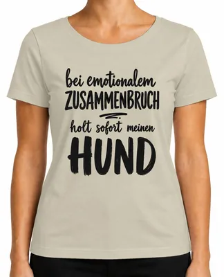 Imagen del producto de Camiseta para mujer con estampado "Statement Sarkasmus" (declaración sarcástica), diseño natural, talla XL