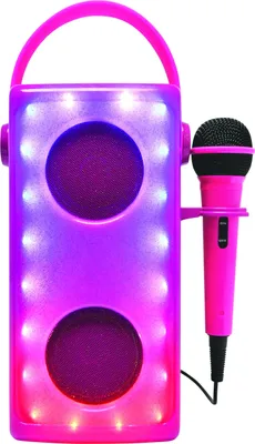 Zdjęcie produktu dla Różowy podświetlany głośnik Bluetooth® z mikrofonem