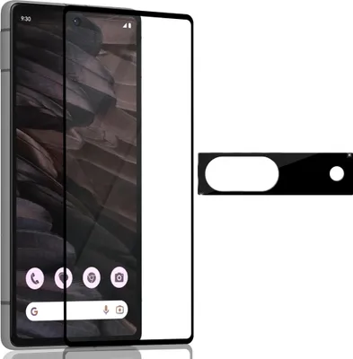 Obrázok produktu pre 1-balenie Google Pixel 7A Ochranné sklo na displej & 1-balenie ochrana objektívu - Tvrdené sklo 9H - Super kvalita 3D
