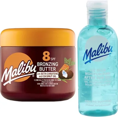 Produktbild von Malibu Bräunungsbeschleuniger SPF8 + Gel nach der Bräunung von 100 ml