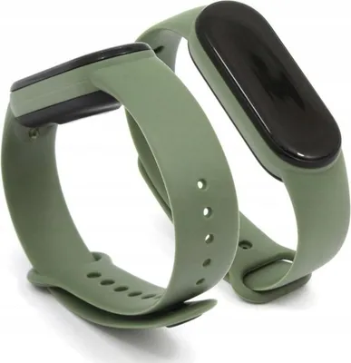 Image de Bracelet de remplacement pour Xiaomi Mi Band 5, 6, 6 NFC et 7 en vert olive