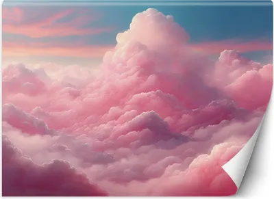 Produktbild von Vlies fototapete Rosa Wolken 300x210 cm Feeby Rosa inkl. Kleber einfache Montage