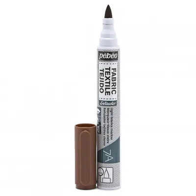 Image de Pebeo Setacolor Light Fabrics Marker 7A, Braun