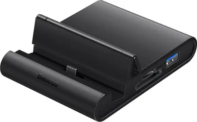 Produktbild von Baseus Mate Telefon-Dockingstation Usb Typ C Hub Schwarz (Wkmd000001)
