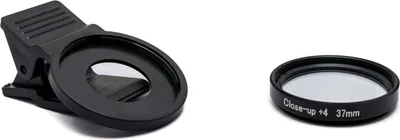 Produktbild von SYSTEM-S Makro Linse +4 Zoom Close Up Filter mit Clip in Schwarz