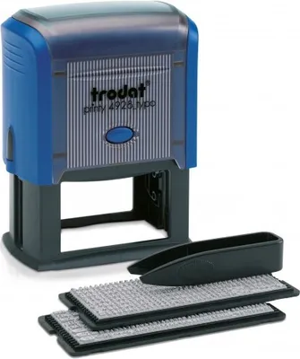 Produktbild von trodat Stempel Printy Typom/SB Himmelblau+Kissen schw 4928