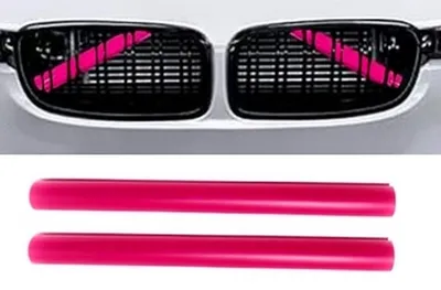 2x Kühlergrill Streben Pink Rosa für BMW F20 F22 F30 F31 F34 F32 F33 F36 G30 G31 – Produktansicht