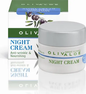 Produktbild von OLIVALOE 00170 - NIGHT CREAM Anti-wrinkle & Nourishing - nährende Anti-Falten Nachtcreme 40ml, Naturkosmetik
