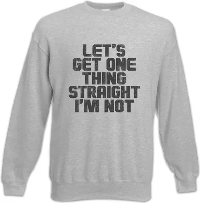 Produktbild von Urban Backwoods  Straigth I'm Not, Sweatshirt, Farbe: Hellgrau, Größe: 4XL