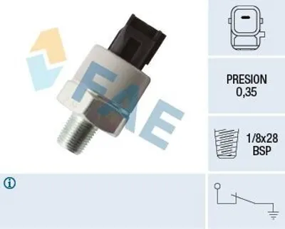 Produktbild von FAE 12549 Öldruckschalter Öldrucksensor für SUBARU FORESTER (SH) IMPREZA Stufenheck (GD) Legacy V Kombi (BR) Outback (BR) TRIBECA (B9)