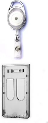 Produktbild von 1x WEISS Transparent Ausweisset Ausweisjojo Zipper Jojo Auswelter Kartenhülle Ausweishülle