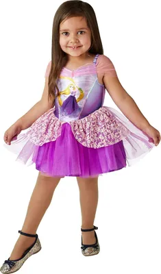 Produktbild von Disney Prinzessin Rapunzel Ballerina Kinderkleid Kindergröße: 104