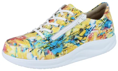 Zdjęcie produktu dla Finn Comfort Hachiouji wygodne sznurowane buty, niskie buty, damskie, skóra, multi - Przegląd dopasowania marki Finn comfort Finn Comfort Finnamic, żółty, skóra (art)