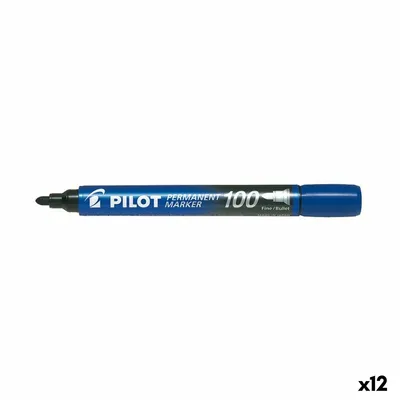 Image de Pilot SCA-100-L marqueur indélébile Pointe ogive Bleu