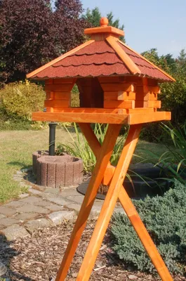 Produktbild von Vogelhaus V20 bitum mit Ständer