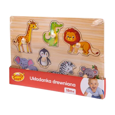 Obrázek produktu pro SMILY PLAY Dřevěné puzzle Zoo