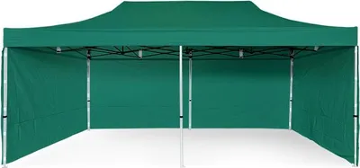 Obrázek produktu pro Nůžkový Párty stan 3x6m Ocel Standard 450 g/m² - 4ks plné bočnice modrá