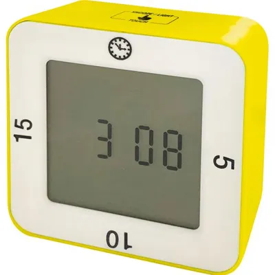 Obrázok produktu pre EDUPLAY 120751 Časová kocka, 10 x 10 x 3,5 cm, biela/žltá