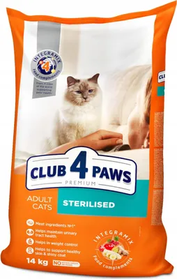 Produktbild von Club 4 Paws Premium Adult Cat Sterilised mit Huhn 14 kg