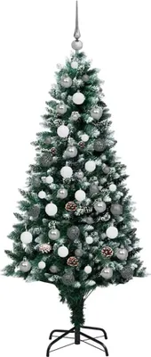 Immagine prodotto di vidaXL Albero di Natale artificiale con 300 LED con supporto verde 180 cm