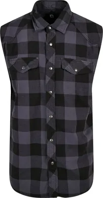Immagine prodotto di Brandit - Camicia FLANELL a quadri schwarz / antracite - 4XL
