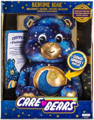 Produktbild von Care Bears Kuscheltier Bedtime Bear mit leuchtendem Bauch 35 cm