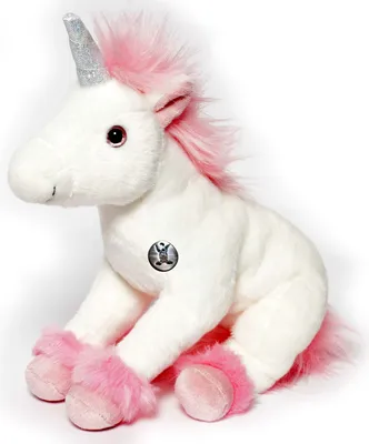 Produktbild von Einhorn BLANCA weiß-rosa 38 cm Plüschtier Kuscheltier Plüscheinhorn