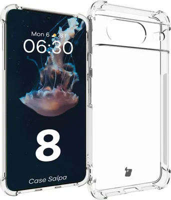 Produktbild von Elastyczne etui Bizon Case Salpa do Google Pixel 8, przezroczyste