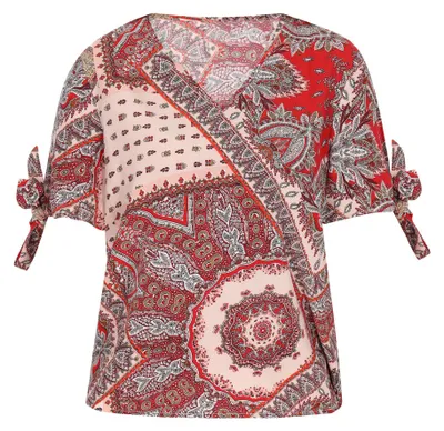 Produktbild von IMALA damen bluse - rot mehrfarben, L