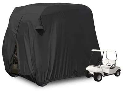 Productafbeelding van Golfwagen - waterdichte hoes - ideale bescherming - zwart - voor golfwagens