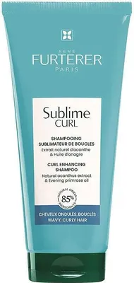 A tube of Rene Furterer Sublime Curl Curl Enhancing Shampoo.