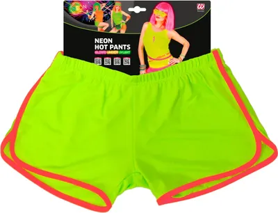 Produktbild von Neongrüne 80er-Disko-Shorts