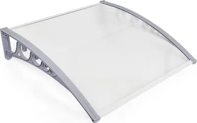 Produktbild von Vordach 60×100cm Haustürdach Überdachung Pultvordach