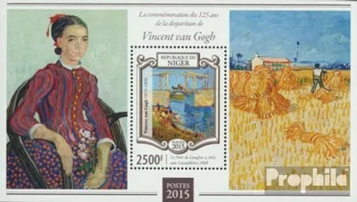 Produktbild von Briefmarken Niger 2015 Mi Block 411 (kompl. Ausg.) postfrisch Vincent van Gogh