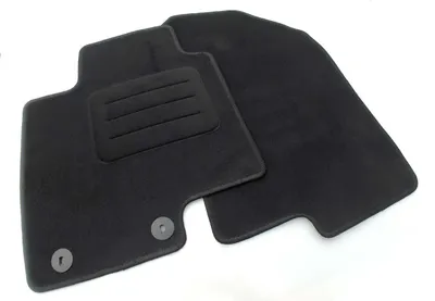 Produktbild von Fußmatten passend für Hyundai i20 (ab 2020) Automatten Schwarz 2-teilig Set Original Befestigung, mit Trittschutz