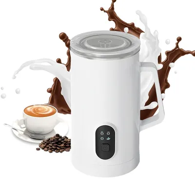 Produktbild von Milchaufschäumer, 4-in-1-Milchaufschäumer, elektrisch, automatischer Aufschäumer für heiße und kalte Milch, 580 ml großes Fassungsvermögen, 400W